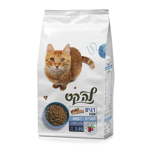 לה קט מזון יבש לחתולים בוגרים - דגים 2.85 ק"ג