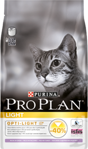 מזון יבש לחתול לייט פלוס 3 ק"ג \ Pro Plan Optilight