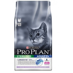 מזון יבש  לחתולים קשישים סטרלייז 3 ק"ג \ Pro Plan Sterilised +7