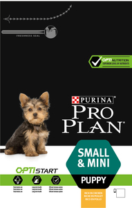 מזון יבש לגורי כלבים מגזע קטן 3 ק"ג (עוף) \ Pro Plan Optistart Small & Mini Puppy