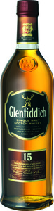 גלנפידיך 15 שנה - 700 מ"ל (מחיר ל 100 מ"ל - 27 ש"ח)