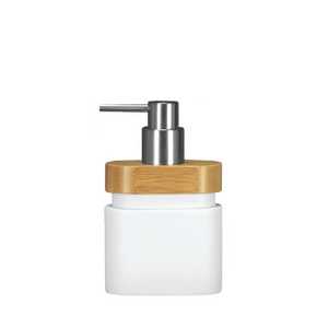 דיספנסר לסבון נוזלי Vento - במבוק / לבן