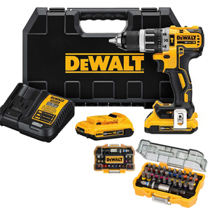 מברגת פוטר ללא פחמים + סט ביטים Dewalt