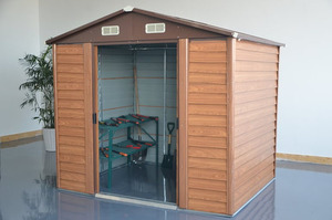 מחסן מתכת דמוי עץ טופרוסול 1111 3.21X3.23 TOPROSOL