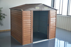 מחסן מתכת דמוי עץ טופרוסול 1211 3.21X3.65 TOPROSOL