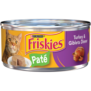 שימורי פטה פריסקיז לחתול בטעם עוף והודו \ Friskies Pate Turkey & Giblets Dinner