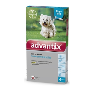 אדוונטיקס לכלבים במשקל 10-25 ק"ג \ Advantix For Dogs