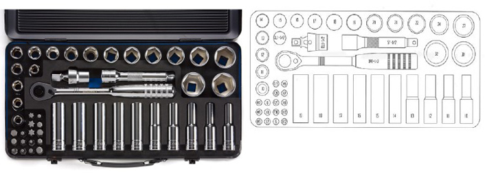 סט בוקסות 1/2 ביטים 47 יח