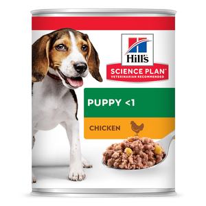 שימורי Science Diet לגורי כלבים (עוף), 370 גרם