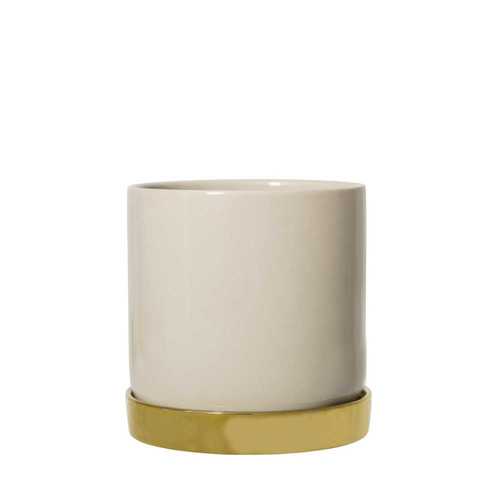 אדנית עם תחתית אבן - טבעי 