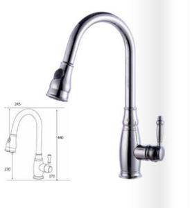 OB 0803 -ברז מיקסר נשלף למטבח