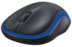 עכבר אלחוטי Logitech Wireless Mouse M185 Retail בצבע שחור-כחול