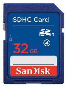 כרטיס זיכרון standart SD + SDHC SDSDB-B35 32GB SANDISK