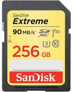 כרטיס זיכרון SanDisk Extreme 600x Secure-Digital SDHC UHS-I SDSDXVF-256G- 256GB