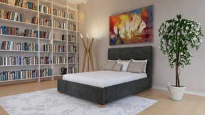 מיטה זוגית מרופדת - דגם מדריד