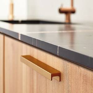 ידית 43762 - 160 מ"מ פליז טבעי מוברש 