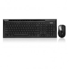 סט מקלדת עכברסט מולטימדיה 2.4G עברית/אנגלית/רוסית שחור