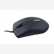 עכבריםעכבר אופטי USB 1000 dpi שחורRAPOO