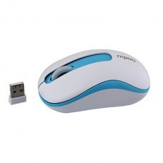 עכבריםעכבר אופטי RAPOO 2.4G כחול/לבן