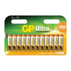 סוללות אלקליין GPסוללה אלקליין אולטרה AA 12 יחידות