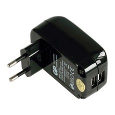 מטענים וכבליםמטען קיר GPT 5V 2XUSB 2A שחור