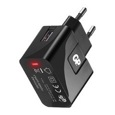 מטענים וכבליםמטען קיר USB 1A מלבני GPT שחור