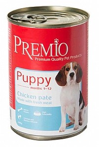 שימורי פרמיו לגור כלב עוף 400 גרם \ Premio Puppy