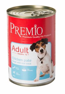 שימורי פרמיו לכלב בוגר עוף 400 גרם \ Premio Adult Chicken Pate