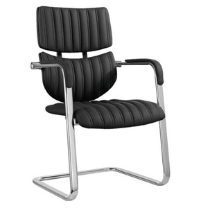 פרארי אורח שחור PU שלד ניקל מיליון כסאות