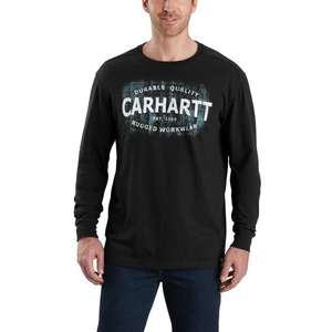 103357 חולצת טי ש.ארוך גראפית צבע שחור ®Carhartt 