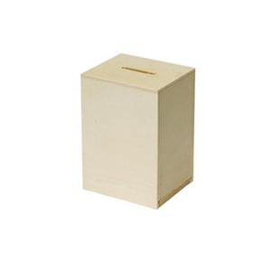 קופת חיסכון מעץ 7/10/6 ס'מ * 12 יח'