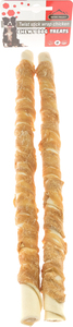 מקל לעיסה לכלב מעור של בשר לבן עוף בעוף \ Twist Stick Wrap Chicken