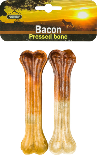 עצמות לעיסה 2 יח' בטעם בייקון \ Nature Project Bacon