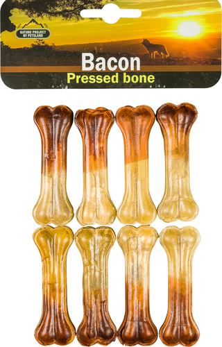 עצמות לעיסה 8 יח' בטעם בייקון \ Nature Project Bacon