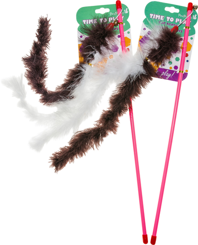 צעצוע מקל - זנב של חיה לחתול