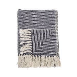 שמיכה כותנה 160x130 ס"מ  - כחול 