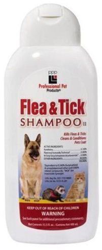 שמפו נגד פרעושים וקרציות לכלבים, חתולים וחמוסים 400 מ