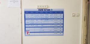 טפט ויניל ומדבקת לוח מחיק בחטיבת עלומים רמת השרון
