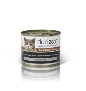 הורייזן-מזון מלא לחתול בוגר-בקר וכבש 200 גרם