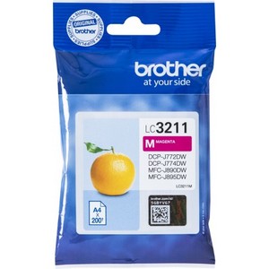 ראש דיו אדום מקורי Brother LC3211M 