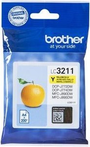 ראש דיו צהוב מקורי Brother LC3211Y 