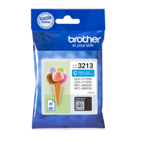 ראש דיו כחול מקורי Brother LC3213C עד 400 דפים