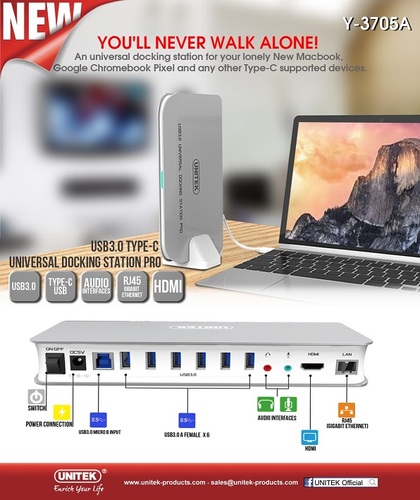 Y-3041 USB 3.0 4 Port Hub