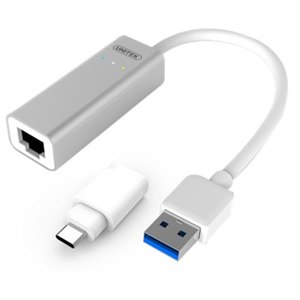 USB3.0 Aluminium Gigabit Ethernet Converter (With USB Type-C Adaptor) Y-3464A