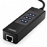 Y-3045 USB3.0 3-Port Hub + 1 Gigabit Ethernet Port