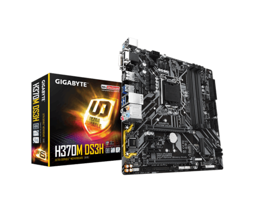 לוח אם אינטל למעבד דור 8 Gigabyte H370 VGA HDMI Micro-ATX