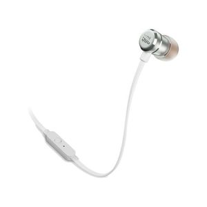 אוזניות IN EAR עם מיקרופון JBL T290 - כסוף\לבן
