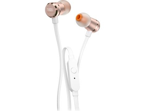 אוזניות IN EAR עם מיקרופון JBL T290 - ורוד מטאלי