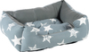 מיטה כותנה לכלב במגוון גדלים-צבע אפור כוכבים גדולים-