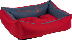 מיטה לכלב Pets Project חסינת מים במגוון גדלים-צבע אדום/אפור- פטסלנד